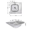 Кухонна мийка Brinex 6060-L 0,6 мм Satin (BRIN6060LSAT06) Кухонна мийка Brinex 6060-L 0,6 мм Satin (BRIN6060LSAT06)