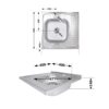 Кухонна мийка Brinex 6060-R 0,6 мм Satin (BRIN6060RSAT06)