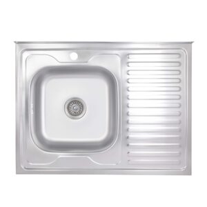 Кухонна мийка Brinex 6080-L 0,6 мм Satin (BRIN6080LSAT06) Кухонна мийка Brinex 6080-L 0,6 мм Satin (BRIN6080LSAT06)