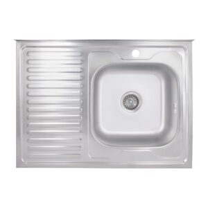Кухонна мийка Brinex 6080-R 0,6 мм Satin (BRIN6080RSAT06) Кухонна мийка Brinex 6080-R 0,6 мм Satin (BRIN6080RSAT06)