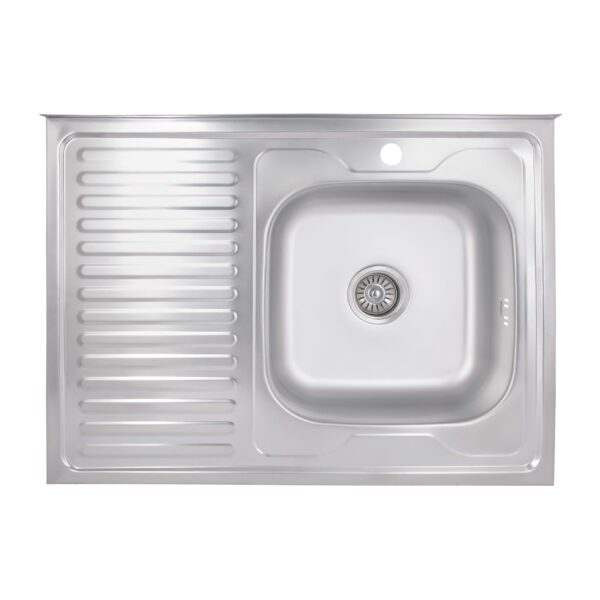 Кухонна мийка Brinex 6080-R 0,6 мм Satin (BRIN6080RSAT06) Кухонна мийка Brinex 6080-R 0,6 мм Satin (BRIN6080RSAT06)