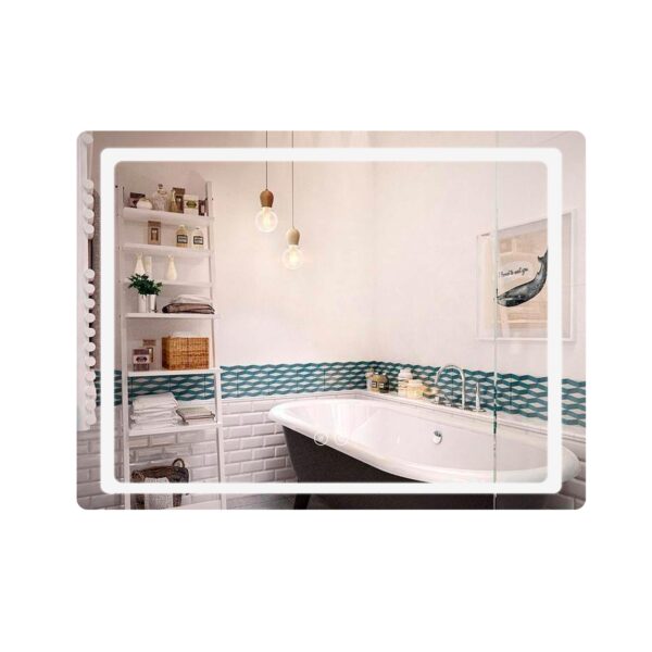 Дзеркало Qtap Mideya (DC-F614) 700х500 з LED-підсвічуванням Touch, з антизапотіванням, димером QT2078NCF07050W Дзеркало Qtap Mideya (DC-F614) 700х500 з LED-підсвічуванням Touch, з антизапотіванням, димером QT2078NCF07050W