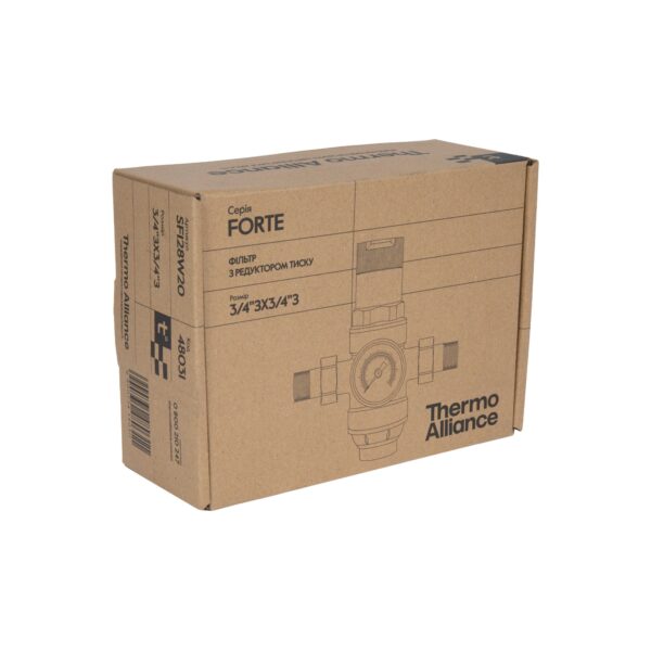 Фильтр самопромывной Thermo Alliance Forte 3/4" с редуктором для холодной воды SF128W20 Фільтр самопромивний Thermo Alliance Forte 3/4" з редуктором для холодної води SF128W20