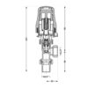 Кран Thermo Alliance Standart RTL кутовий 1/2"ВЗ TAS01515 Кран Thermo Alliance Standart RTL кутовий 1/2"ВЗ TAS01515