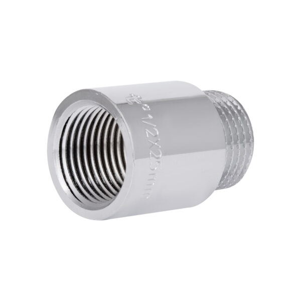 Удлинитель хромированный Thermo Alliance Forte 1/2"ВЗ, L=25мм TAF1301525 Подовжувач хромований Thermo Alliance Forte 1/2"ВЗ, L=25 мм TAF1301525