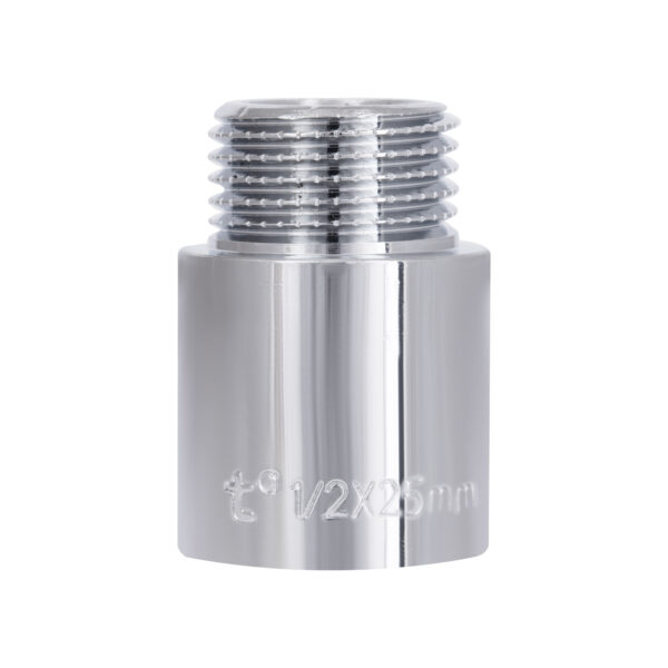 Удлинитель хромированный Thermo Alliance Forte 1/2"ВЗ, L=25мм TAF1301525 Подовжувач хромований Thermo Alliance Forte 1/2"ВЗ, L=25 мм TAF1301525