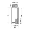Удлинитель хромированный Thermo Alliance Forte 1/2"ВЗ, L=30мм TAF1301530 Подовжувач хромований Thermo Alliance Forte 1/2"ВЗ, L=30 мм TAF1301530