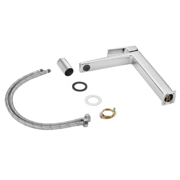 Смеситель латунный для раковины Lidz Orion 001FH высокий (k25) LDORI001FHCRM48096 Chrome Змішувач латунний для раковини Lidz Orion 001FH високий (k25) LDORI001FHCRM48096 Chrome