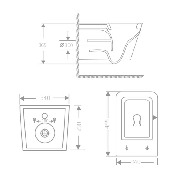 Унітаз підвісний Qtap Crow Ultra Quiet 485×340×290 мм, Matt Black, з сидінням Slim Duroplast/ Soft-close/ Quick Release Унітаз підвісний Qtap Crow Ultra Quiet 485×340×290 мм, Matt Black, з сидінням Slim Duroplast/ Soft-close/ Quick Release