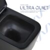 Унітаз підвісний Qtap Crow Ultra Quiet 485×340×290 мм, Matt Black, з сидінням Slim Duroplast/ Soft-close/ Quick Release Унітаз підвісний Qtap Crow Ultra Quiet 485×340×290 мм, Matt Black, з сидінням Slim Duroplast/ Soft-close/ Quick Release