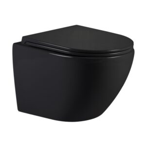 Унітаз підвісний Qtap Jay Ultra Quiet 485х360х320 мм, Matt Black, сидінням Slim Duroplast/ Soft-close/ Quick Relase QT07335177MB Унітаз підвісний Qtap Jay Ultra Quiet 485х360х320 мм, Matt Black, сидінням Slim Duroplast/ Soft-close/ Quick Relase QT07335177MB