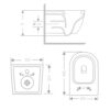 Унітаз підвісний Qtap Jay Ultra Quiet 485х360х320 мм, Matt Black, сидінням Slim Duroplast/ Soft-close/ Quick Relase QT07335177MB Унітаз підвісний Qtap Jay Ultra Quiet 485х360х320 мм, Matt Black, сидінням Slim Duroplast/ Soft-close/ Quick Relase QT07335177MB