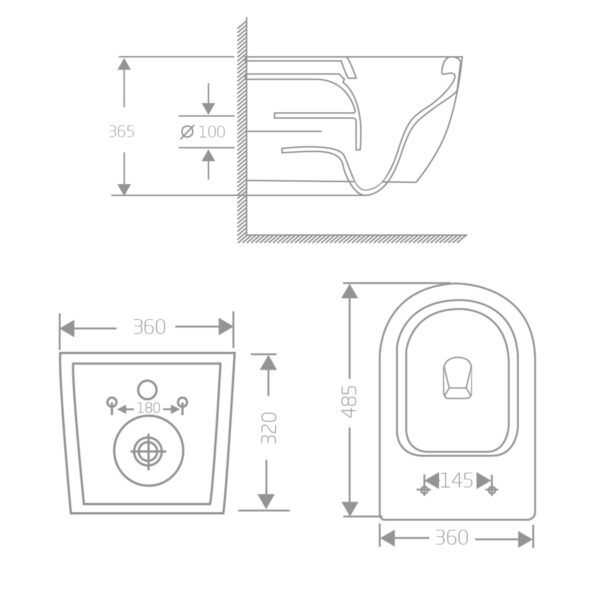 Унітаз підвісний Qtap Jay Ultra Quiet 485х360х320 мм, Matt Black, сидінням Slim Duroplast/ Soft-close/ Quick Relase QT07335177MB Унітаз підвісний Qtap Jay Ultra Quiet 485х360х320 мм, Matt Black, сидінням Slim Duroplast/ Soft-close/ Quick Relase QT07335177MB
