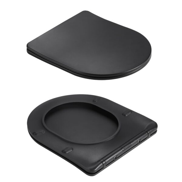 Унітаз підвісний Qtap Jay Ultra Quiet 485х360х320 мм, Matt Black, сидінням Slim Duroplast/ Soft-close/ Quick Relase QT07335177MB Унітаз підвісний Qtap Jay Ultra Quiet 485х360х320 мм, Matt Black, сидінням Slim Duroplast/ Soft-close/ Quick Relase QT07335177MB