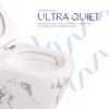 Унітаз підвісний Robin Ultra Quiet 490×365×325 мм, Marble, з сидінням Slim Duroplast / Soft-close / Quick Release QT13332381АSMR Унітаз підвісний Robin Ultra Quiet 490×365×325 мм, Marble, з сидінням Slim Duroplast / Soft-close / Quick Release QT13332381АSMR