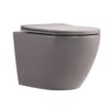 Унітаз підвісний Robin Ultra Quiet 490×365×325 мм, Stone Grey, з сидінням Slim Duroplast / Soft-close / Quick Release Унітаз підвісний Robin Ultra Quiet 490×365×325 мм, Stone Grey, з сидінням Slim Duroplast / Soft-close / Quick Release