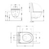 Унітаз підвісний Robin Ultra Quiet 490×365×325 мм, Stone Grey, з сидінням Slim Duroplast / Soft-close / Quick Release Унітаз підвісний Robin Ultra Quiet 490×365×325 мм, Stone Grey, з сидінням Slim Duroplast / Soft-close / Quick Release