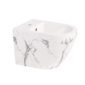 Біде підвісне Qtap Robin 515x370x350 мм, Marble QT13551381GMR Біде підвісне Qtap Robin 515x370x350 мм, Marble QT13551381GMR