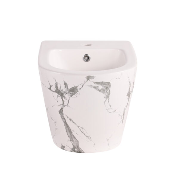 Біде підвісне Qtap Robin 515x370x350 мм, Marble QT13551381GMR Біде підвісне Qtap Robin 515x370x350 мм, Marble QT13551381GMR