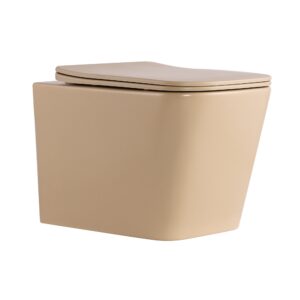 Унітаз підвісний Tern Ultra Quiet 490×365×325 мм, Beige, з сидінням Slim Duroplast / Soft-close / Quick Release QT17332303ASSB Унітаз підвісний Tern Ultra Quiet 490×365×325 мм, Beige, з сидінням Slim Duroplast / Soft-close / Quick Release QT17332303ASSB