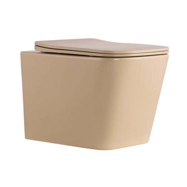 Унітаз підвісний Tern Ultra Quiet 490×365×325 мм, Beige, з сидінням Slim Duroplast / Soft-close / Quick Release QT17332303ASSB Унітаз підвісний Tern Ultra Quiet 490×365×325 мм, Beige, з сидінням Slim Duroplast / Soft-close / Quick Release QT17332303ASSB
