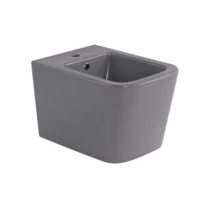 Біде підвісне Qtap Tern 520x350x330 мм, Stone grey QT17551303GSG Біде підвісне Qtap Tern 520x350x330 мм, Stone grey QT17551303GSG