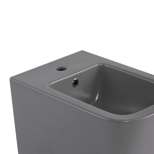 Біде підвісне Qtap Tern 520x350x330 мм, Stone grey QT17551303GSG Біде підвісне Qtap Tern 520x350x330 мм, Stone grey QT17551303GSG