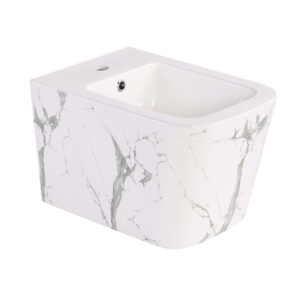 Біде підвісне Qtap Tern 520x350x330 мм, Marble QT17551303GMR Біде підвісне Qtap Tern 520x350x330 мм, Marble QT17551303GMR