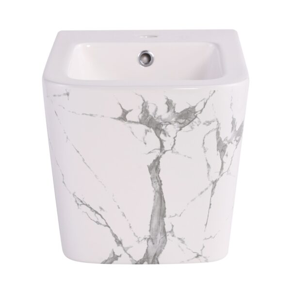 Біде підвісне Qtap Tern 520x350x330 мм, Marble QT17551303GMR Біде підвісне Qtap Tern 520x350x330 мм, Marble QT17551303GMR