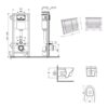 Готовое решение Qtap для ванной комнаты: подвесной унитаз Jay Ultra Quiet 520x360x320 + комплект инсталляции Nest 4 в 1 (квадратный Готове рішення Qtap для ванної кімнати: підвісний унітаз Jay Ultra Quiet 520x360x320 + комплект інсталяції Nest 4 в 1 (квадратна