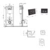 Готове рішення Qtap для ванної кімнати: підвісний унітаз Swan Ultra Quiet 520x360x320 + комплект інсталяції Nest 4 в 1 (кругла Готове рішення Qtap для ванної кімнати: підвісний унітаз Swan Ultra Quiet 520x360x320 + комплект інсталяції Nest 4 в 1 (кругла