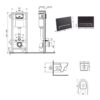 Готове рішення Qtap для ванної кімнати: підвісний унітаз Jay Ultra Quiet 520x360x320 + комплект інсталяції Nest 4 в 1 (лінійна Готове рішення Qtap для ванної кімнати: підвісний унітаз Jay Ultra Quiet 520x360x320 + комплект інсталяції Nest 4 в 1 (лінійна