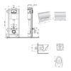 Готовое решение Qtap для ванной комнаты: подвесной унитаз Jay Ultra Quiet 520x360x320 + комплект инсталляции Nest 4 в 1 (линейная Готове рішення Qtap для ванної кімнати: підвісний унітаз Jay Ultra Quiet 520x360x320 + комплект інсталяції Nest 4 в 1 (лінійна