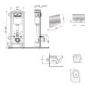 Готовое решение Qtap для ванной комнаты: подвесной унитаз Swan Ultra Quiet 520x360x320 + комплект инсталляции Nest 4 в 1 (круглая Готове рішення Qtap для ванної кімнати: підвісний унітаз Swan Ultra Quiet 520x360x320 + комплект інсталяції Nest 4 в 1 (кругла