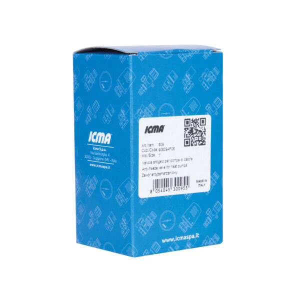 Клапан антифриз Icma №609 1" для теплових насосів 90609AF06 Клапан антифриз Icma №609 1" для теплових насосів 90609AF06