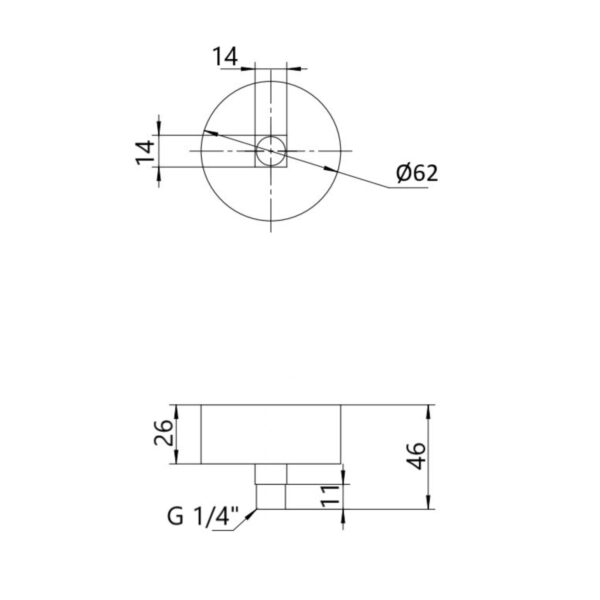 Манометр гліцериновий Thermo Alliance Forte d63 мм, 1/4"З із нижнім підключенням (латунь) 0-16 бар TAF170G16B Манометр гліцериновий Thermo Alliance Forte d63 мм, 1/4"З із нижнім підключенням (латунь) 0-16 бар TAF170G16B