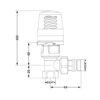 Кран радіаторний термостатичний Icma 3/4"ВН кутовий №764+940 82764AE06940 Кран радіаторний термостатичний Icma 3/4"ВН кутовий №764+940 82764AE06940