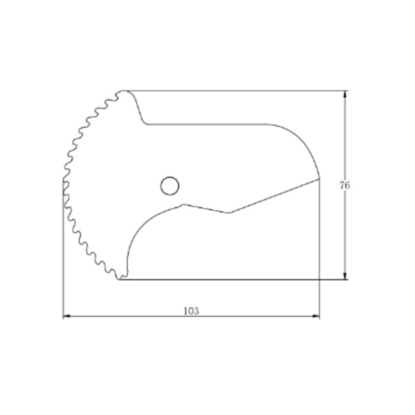 Лезо для ножиць Thermo Alliance STD-002 d20-40, тефлонове покриття Лезо для ножиць Thermo Alliance STD-002 d20-40, тефлонове покриття