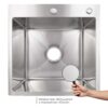 Lidz Handmade H5050H Мийка для кухні інтегрована Decor Honeycomb 2,5/0,5 мм LDH5050DEC48365