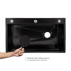Lidz Handmade H7545B Мойка для кухни интегрированная Decor Black PVD Honeycomb 3,0/1,0 мм LDH7545BDECPVD48373 Lidz Handmade H7545B Мийка для кухні інтегрована Decor Black PVD Honeycomb 3,0/1,0 мм LDH7545BDECPVD48373