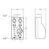 Насосна група Forte Quick System з триходовим клапаном без сервомотору 1" (без насосу) праве підкл., нержав. сталь SUS304 Насосна група Forte Quick System з триходовим клапаном без сервомотору 1" (без насосу) праве підкл., нержав. сталь SUS304