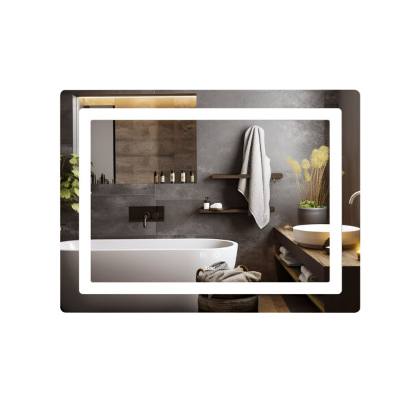 Дзеркало Lidz Kubis (KU2) 800х600 з LED-підсвічуванням Touch, з антизапотіванням, з димером, рег. яскравості LD78LF904806048446 Дзеркало Lidz Kubis (KU2) 800х600 з LED-підсвічуванням Touch, з антизапотіванням, з димером, рег. яскравості LD78LF904806048446