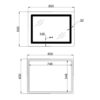 Дзеркало Lidz Kubis (KU2) 800х600 з LED-підсвічуванням Touch, з антизапотіванням, з димером, рег. яскравості LD78LF904806048446 Дзеркало Lidz Kubis (KU2) 800х600 з LED-підсвічуванням Touch, з антизапотіванням, з димером, рег. яскравості LD78LF904806048446