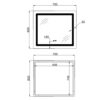 Дзеркало Lidz Kubis 700х800 з LED-підсвічуванням Touch, з антизапотіванням, з димером, рег. яскравості LD78LF904708048447 Дзеркало Lidz Kubis 700х800 з LED-підсвічуванням Touch, з антизапотіванням, з димером, рег. яскравості LD78LF904708048447