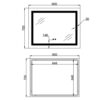 Дзеркало Lidz Kubis (KU1) 900х700 з LED-підсвічуванням Touch, з антизапотіванням, з димером, рег. яскравості LD78LF904907048451 Дзеркало Lidz Kubis (KU1) 900х700 з LED-підсвічуванням Touch, з антизапотіванням, з димером, рег. яскравості LD78LF904907048451
