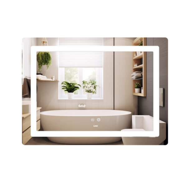 Дзеркало Lidz Kubis (KU2) 900х700 з LED-підсвічуванням Touch, з антизапотіванням, з димером, рег. яскравості LD78LF904907048452 Дзеркало Lidz Kubis (KU2) 900х700 з LED-підсвічуванням Touch, з антизапотіванням, з димером, рег. яскравості LD78LF904907048452