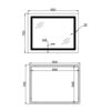 Дзеркало Lidz Kubis (KU2) 900х700 з LED-підсвічуванням Touch, з антизапотіванням, з димером, рег. яскравості LD78LF904907048452 Дзеркало Lidz Kubis (KU2) 900х700 з LED-підсвічуванням Touch, з антизапотіванням, з димером, рег. яскравості LD78LF904907048452