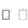 Зеркало Qtap Cardinal (CA2) 600х800 с LED-подсветкой Touch, с антизапотеванием, с диммером, рег. темп цвета (3000-6500K) Дзеркало Qtap Cardinal (CA2) 600х800 з LED-підсвічуванням Touch, з антизапотіванням, з димером, рег. темп. кольору (3000-6500K)
