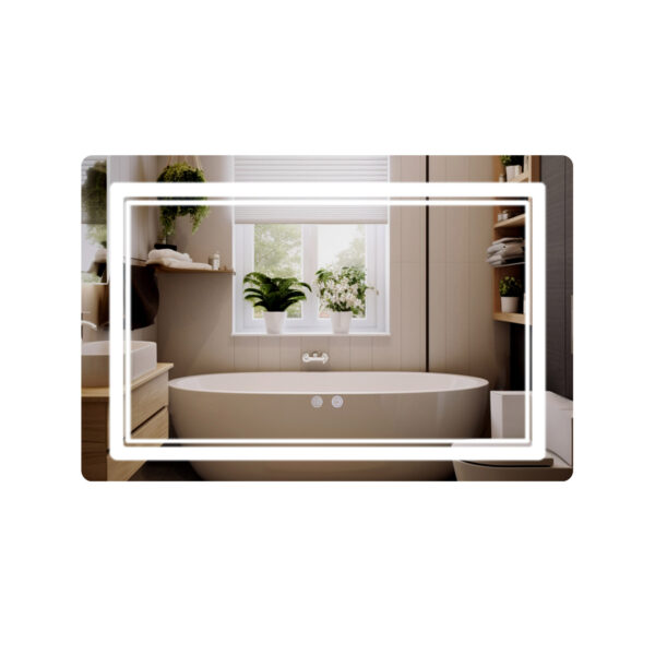 Зеркало Qtap Cardinal (CA2) 800х600 с LED-подсветкой Touch, с антизапотеванием, с диммером, рег. темп цвета (3000-6500K) Дзеркало Qtap Cardinal (CA2) 800х600 з LED-підсвічуванням Touch, з антизапотіванням, з димером, рег. темп. кольору (3000-6500K)