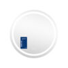 Зеркало Qtap Mideya (MI6) R700 с LED-подсветкой Touch, с антизапотеванием, диммером, рег. яркости QT2078NCR70W Дзеркало Qtap Mideya (MI6) R700 з LED-підсвічуванням Touch, з антизапотіванням, димером, рег. яскравості QT2078NCR7070W